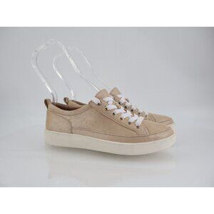 Vionic Winny Sneakers Womens Size 6 Gold Metallic Leather Lace Up Shoes